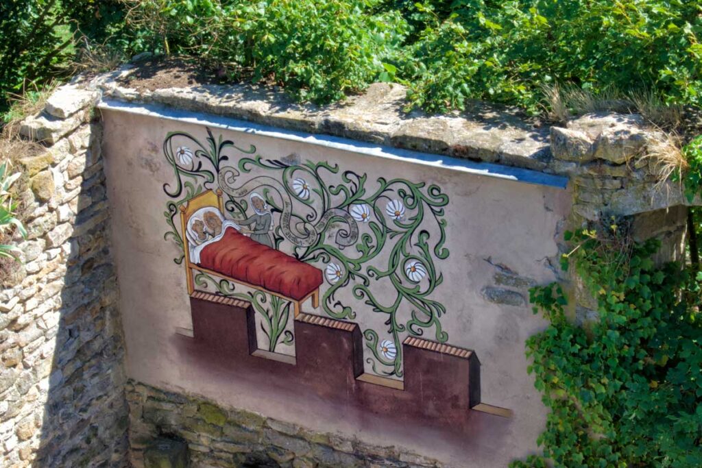 Peinture murale sur une fortification